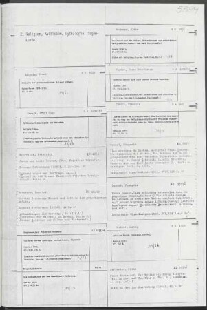 2. Religion, Kultleben, Mythologie, Sagenkunde