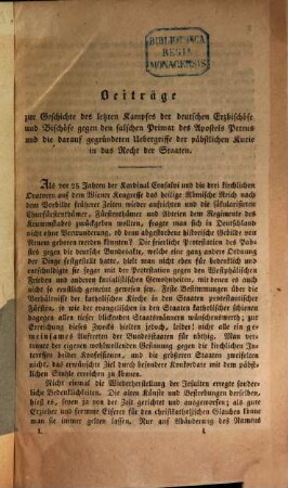 Deutsche Blätter für Protestanten und Katholiken : e. historisch-polit. Zeitschr. in zwanglosen Heften. 1839, 1839/40