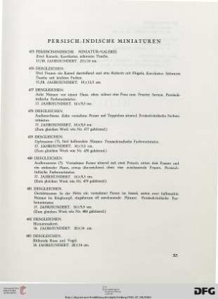 Persisch-Indische Miniaturen (Nr. 475-486)