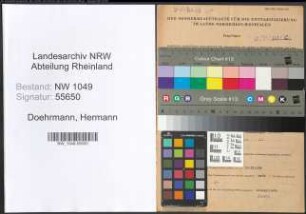 Entnazifizierung Hermann Doehrmann , geb. 05.08.1894 (Kaufmann)