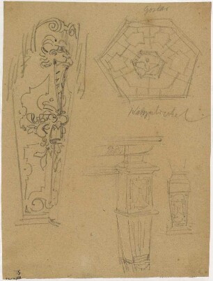 Kirche in Goslar, Kanzeldeckel, Pilaster