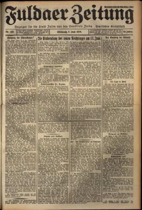 Ausgabe vom Mittwoch, den 06. Juni 1928.