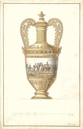 Gärtner, Friedrich von; Reisezeichnungen - Vase (Ansicht)