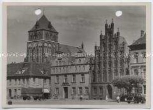 Greifswald, Kirche St. Marien, Marktplatz