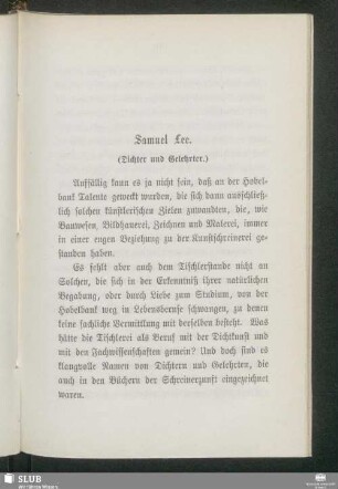 Samuel Lee. (Dichter und Gelehrter)