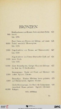 Bronzen (Nr. 423-450)