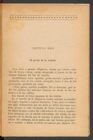 Capítulo XXIV - El precio de la traición