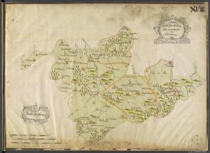18: Ämter Grillenburg, Frauenstein, Altenberg, Freiberg, 1726 : 18 : Ämter Grüllenburg, Frauenstein und Altenberg, Ambt Freyberg. - [Ca. 1:125 000]. - Dresden, 1726. - 1 Kt. : kol. Federzeichn.