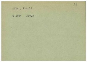 Adler, Rudolf
