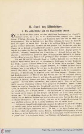 1. Die altchristliche und die byzantinische Kunst