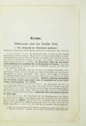 Mitteleuropa ohne das Deutsche Reich