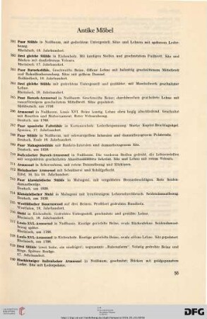 Antike Möbel (Nr. 701-806)
