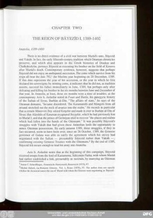 Chapter Two The Reign Of Bāyezīd I, 1389-1402