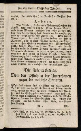 179-188, Die siebente Lektion; Die achte Lektion; Die neunte ...