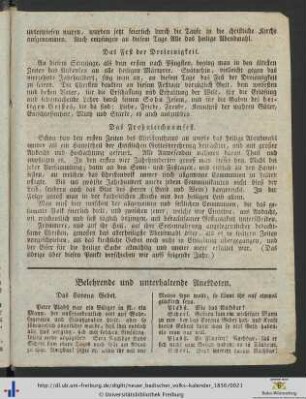 Belehrende und unterhaltende Anekdoten.