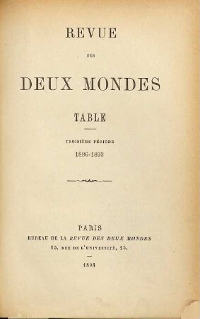 Revue des deux mondes : revue mensuelle fondée en 1829. [120, a]