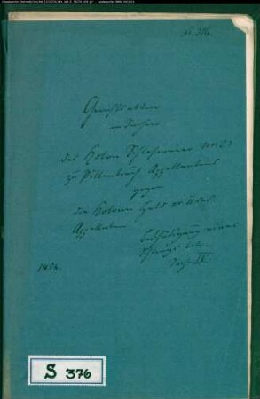 Schlehmeyer Nr. 22 zu Pillenbruch gegen Held Nr. 11 zu Pillenbruch