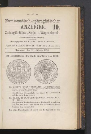 10. 31. Oktober 1894