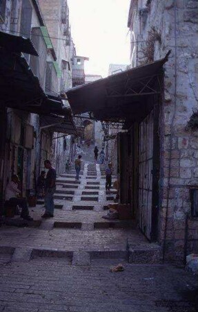 Basarstraße im arabischen Viertel [Jerusalem, Israel-Exkursion]