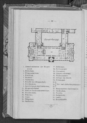 Grundriss Haupt-Geschoss.