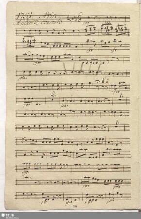 1751. Aria: Mentre giro il colle / Cimarosa, D.