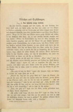 Märchen und Erzählungen