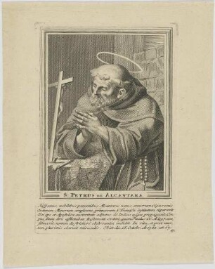 Bildnis des S. Petrus de Alcantara