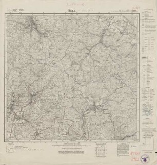 5128 (alte Nr.: 2992) Ruhla, Meßtischblatt (4cm - Karte)
