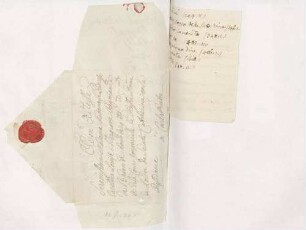 Notizen von Karoline Luises Hand.
