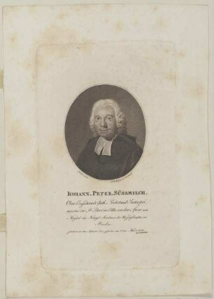 Bildnis des Iohann Peter Süssmilch