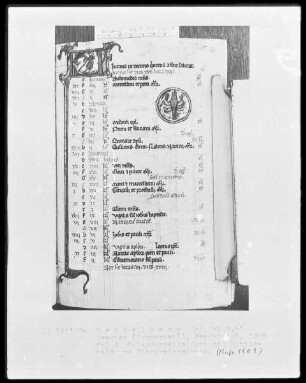 Brevier und Kalendar — Kalendar, Folio 2-7 — Kalenderseite Juni, Folio 4recto