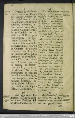 25. De Legatis & Legationibus