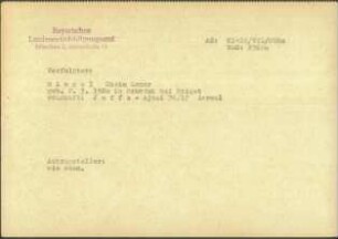 Eintrag in der Bundeszentralkartei (Teil des Testsamples): Ringel, Chaim