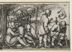 Bauern hinter der Hecke, Blatt 10 der Folge "Das Bauernfest oder die zwölf Monate"