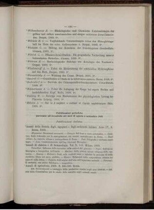 Pubblicazioni periodiche pervenute all' Accademia nel mese di settembre 1889.