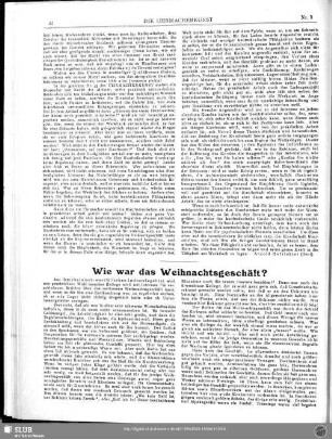Wie war das Weihnachtsgeschäft?