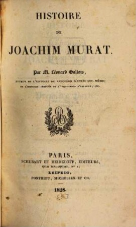 Histoire de Joachim Murat