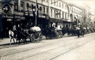 Rückkehr der Leibgrenadiere. Zug durch die Kaiserstraße