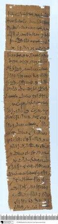 Demotischer Papyrus, Hochformat-Brief (Korrespondenz Hartophnachthes, Sohn des Snebonychos), u.a. wegen einer Revision