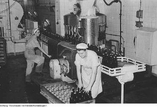 Dresden. VEB Kelterei Lockwitzgrund, Vertrieb und Produktion, 1956-1958