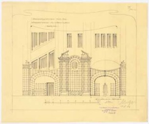 Warenhaus Wertheim, Leipziger Straße, Berlin: Lauben für den Sommergarten, 1:50