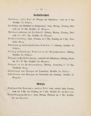 31-37, Medizin