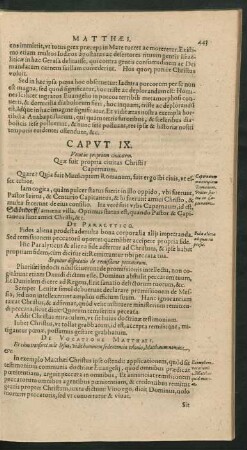 Caput IX. Venit in propriam civitatem.