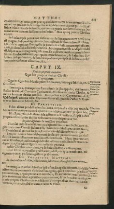 Caput IX. Venit in propriam civitatem.