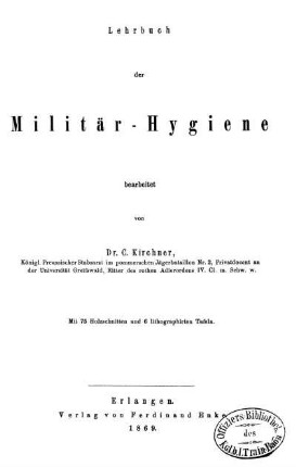 Lehrbuch der Militär-Hygiene