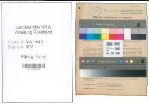 Entnazifizierung Franz Elfring , geb. 26.05.1902 (Beamter)