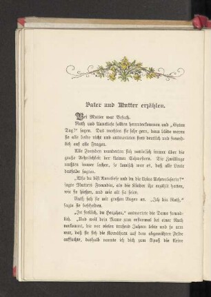 Vater und Mutter erzählen.