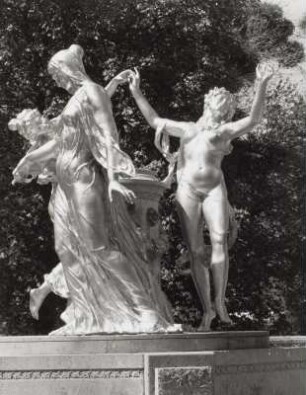 Dresden-Altstadt. Mozartdenkmal (1907, H. Hosaeus) in der Bürgerwiese