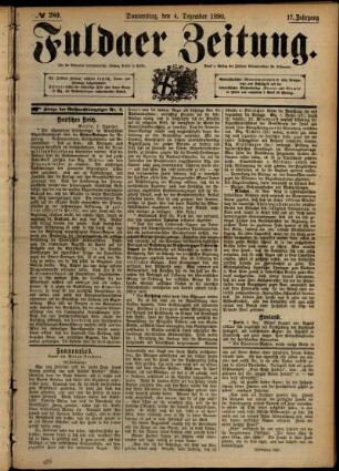 Ausgabe vom Donnerstag, den 04. Dezember 1890.