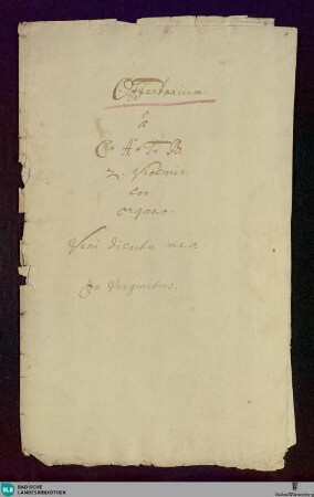 Veni electa sponsa mea - Don Mus.Ms. 1462 : V (4), vl (2), org; G
